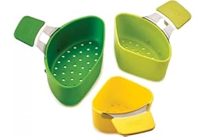 CHUNZHILAI 3 Pcs/Set Triple Divider Nest Non Stick Egg Steamer Cooking Strainers Silicone Saucepan Divider Steamer Basket Cooking Strainer Kitchen Gadgets