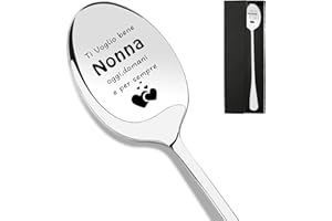 CRAHALEN Regalo Nonna,Festa Dei Nonni Idee Regalo Nonni Festa,Regalo Nonni,Regalo Festa Dei Nonni,Regalo Nonna Natale,Regalo Nonna Compleanno,Regali Sotto I 10 Eurocucchiaini Acciaio Inox