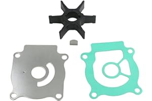 MARKGOO 17400-96354 Water Pump Impeller Repair Kit for Suzuki Outboard 20 25 30 35 40 50 HP DT20 DT25 DT30 DF25 DF30 DF40 DF50 DT25C DT30C DT35 DT40C Boat Engine Service Parts Replacement 17400-96353