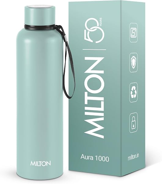 Milton Aura 1000 Thermosteel Water Bottle, 24 Hr Hot and Cold I Leak Proof…