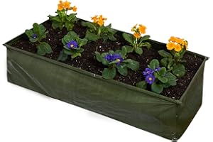 GOLDBEARUK Raised Bed Planter - Patio flower Bed - Flat Pack Planter (Medium 100 x 45 x 25cm)