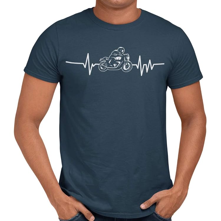 T-shirt Humour Homme 'I Like Motorcycles...' - Coton, Taille Régulière - Neuf Avec étiquettes