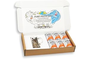 JUBEL Peach Gift Pack With Branded Glass (6x330ml) | Perfect Beer Gift | Award Winning Gluten Free Beer | Vegan & Low Calorie | Dangerously Refreshing Fruit Beer | Sociable 4% ABV | Proudly B Corp