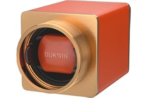 DUKWIN Single Watch Winder Box Portable Watch Winders for 1 Watches with Quiet Japanese Motor, Dual Power Supply for Travel