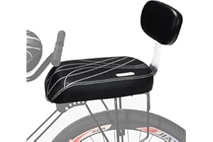 BAYINBROOK Coussin de Siège Arrière Vélo pour Enfants Bike Siège Arrière Accoudoir et Repose-Pieds Siège de Vélo avec Dossier Siège Arrière Accessoires de vélo Confortable pour Enfants, Adultes