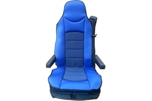 FLEXZON 1 x Cubierta de Comfort – Asiento acolchado azul Cojín para Blue Premium fundas de asiento acolchado de juego de 2 Cojín Para Truck Mercedes Axor Atego Actros – Camión DAF CF LF XF105 XF 105 95 Renault Premium/Magnum 16 de Volvo FH16 FH12 FL Fe FM Renault Trucks T K C D Man y TGA TGL TGX TGS Scania 4 G P R Series