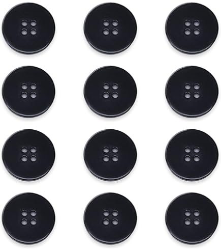 Lot De 6 Boutons Ancre Bleu Marine