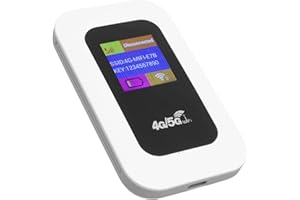 GUGXIOM Pocket WiFi, 300Mbps de Alta Velocidad 4G 5G Hotpot WiFi Portátil con Batería de 2100 MAh y Ranura para Tarjeta SIM para Acampar de Viajes y Acceso a Internet Al Aire Libre