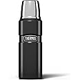 Thermos Stainless King 470ml Multi-Purpose Thermos Flask - Original-Style Flask can be used as Travel Mug or Insulated Water Bottle for Daily Commute & Weekend Adventures – Gun Metal, 5- Year Warranty