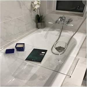 Supporto per Vasca da Bagno, Mensola per Vasca in Acrilico Mensola per  Doccia con Design A Fibbia Supporto per Cellulare iPad Supporto per  Bicchiere di Vino, Adatto per Il Bagno di Casa :