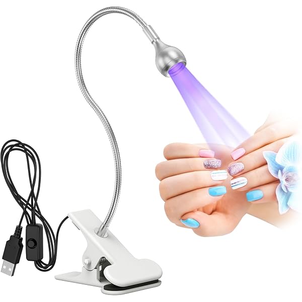 SANON UV Lampe 3W Mit Clip – USB-betrieben, Wellenlänge 395 Nm, Für Gelnägel & Handy-Reparatur