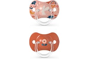 Suavinex Suavinex Sucettes Symetriques Sx Pro Forest Rose, 18 Mois 2 Unités, Silicone, Forest Rose, 18 Mois (Lot de 2)