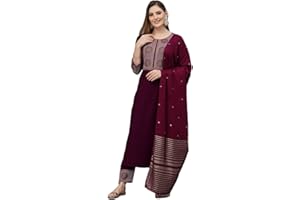 HSD Indisches Kurta-Set für Damen mit Dupatta-Ethno-Partykleidung, Kurti-Set mit Hose
