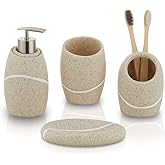 Set bagno con dispenser sapone e portaspazzolino da appoggio in resina bianco | Coral | Leroy Merlin