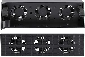 ASHATA Ventilateur de Refroidissement à Contrôle de Température Intelligent TP4819 pour Hôte Mince PS4, Refroidisseur D'échappement de Chaleur pour Console de Jeu