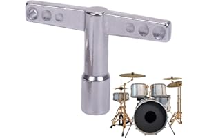 Teksome Strumento chiave per accordatura batteria, Strumento per accordatura batteria | Chiave per accordatura per tamburo in metallo - Accordatore portatile per batteria in lega, chiave precisa per