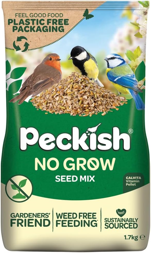 Peckish 60051272 No Grow Seed Mix for Wild Birds, 1.7 kg,package may vary