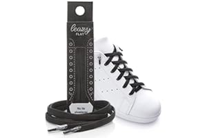 Leazy Cordones Elásticos sin Nudo para Zapatillas - Anclaje Sencillo en las Puntas - Cordones sin Atar para Niños y Adultos