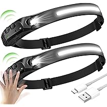 TDT Torcia Frontale A LED 1080 Lumen – Ricaricabile USB-C, Sensore Di Movimento, 6 Modalità, Impermeabile IP67, Con Power Bank – Per Campeggio, Corsa, Pesca - 4