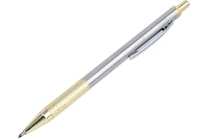 ASHATA Scriber per incisione, punta in acciaio al tungsteno e penna per incisione in carburo, utensile da taglio per incisore per metallo/vetro/plastica/ceramica, ecc.(ORO)