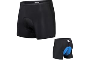 Fiohiros 3D-gepolsterte Radhose für Jungen, gepolsterte Radhose für Jungen, Alter 6–14 Jahre, atmungsaktiv, schwarz, Fahrradunterhose für Mountainbike, schnelltrocknend