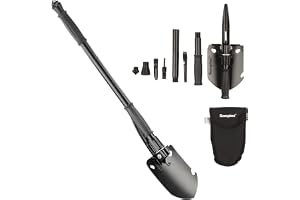 Semptec Urban Survival Technology 11-i-1 utomhusspade med flera verktyg med väska, kolstål