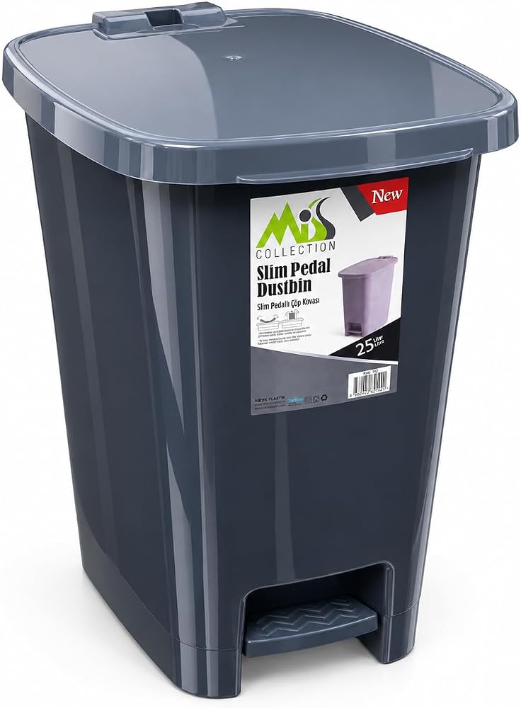 Miss Collection Lüx Serisi Pedallı 25 Litre Çöp Kovası Antrasit