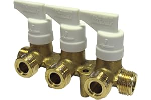 By Just4camper - Vanne de Distribution de gaz pour Camping-Car Sortie - 3 Voies