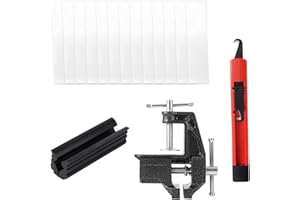 Lyreh Kit Outils Retrait de Poignées de Golf, Kit Poignées Golf pour Regrippage Comprenant Pince-Étau, Couteau à Crochet Rétractable, Rubans Adhésifs Double Face, Pince en Caoutchouc (sans Solvant)