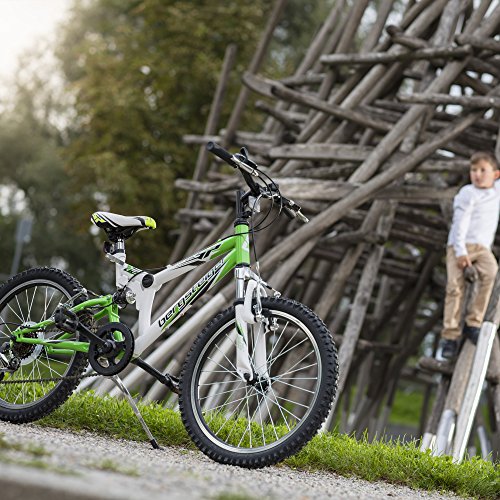 Bergsteiger Montreal 20 Zoll Mountainbike, vollgefedert, 6 Gang Shimano, cooles Kindermountainbike, geeignet für 6 – 9 Jahre - 4