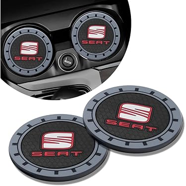 SAVITA Lot De 4 Dessous De Verre De Voiture En TPE Pour Porte-gobelet De Voiture, Dessous De Verre Universel, Amovible, Noir, Pour Voiture/SUV/camion, Accessoires D'intérieur De Voiture