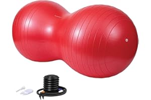 DumanAsen Exercise Ball with Pump, Peanut ball, fitness ball, Ball for Yoga, Pilates, Core Training and Physical Therapy