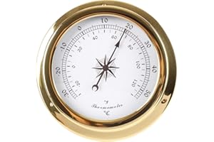 WBMKH Orologio in Ottone Stazione meteorologica Barometro Temperatura Igrometro Orologio e Orologio TID 145mm