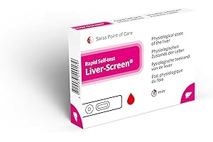Swiss Point Of Care Liver-Screen Test du foie - Test rapide pour évaluer l'état de santé du foie, autotest à faire chez soi