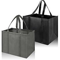 2 Sacs De Courses Pliable Réutilisable Valicaer - Grand Format Étanche 54x40x10cm, Ultra Résistant
