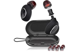 GREEMOSI Ear Plugs, 33dB Noise Cancelling Ear Plugs, 8 Ear Tips in Xs/S/M/L with Carry Case, Silicone Ear Plug for Noise Reduction, Reusable Ear Plugs for Sleeping Snoring Study Swimming, Extra Small