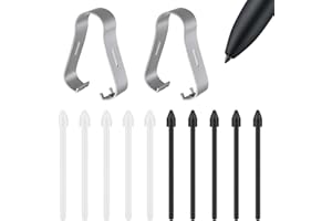 EIAIGKY 10 PCS S Pen Nib Replacement Touch Stylus Tips, Durable S Pen Nibs for Galaxy S6/S6 Lite/S7/S7FE/S8/S21 Ultra/S23 Ultra/Note 10/Note 20 Ultra, Includes Tweezer for Easy Installation (Black and White)