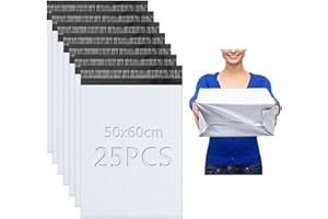XRXYMQ 25 Pièces Pochette Envoie Colis Vinted 50x60 cm Emballage Colis Vinted Enveloppe Plastique ExpeditionSac Sac Envoie pour Textiles et Boîtes à Chaussures