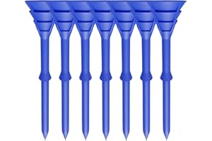 ‎LOVMEAD LOVMEAD Golf Tees 83mm Langlebigem Kunststoff 50/100 Stück, Golftees Kunststoff Lang Orange Weiß Blau Schwarz Grün, Professional Unzerbrechliche Golf Tees Plastik