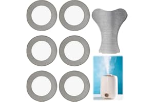 WISESURF 6 Pcs Transducer Discs for Optimyst, Spares Glass Disc Transducer Disc Spares with Removel Tool Spare Parts, Replacement Transducer Disks Compatible with Dimplex Optimyst Electric Wall Heater Fire