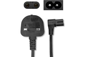SHAFI® 5M Figure 8 Power Lead IEC C7 Compatible with Samsung TV Power Cable PS5 Xbox - Replacement for Samsung Soundbar HW Q950 Surround Speakers SWA 9500S UK Plug - 5 Meter