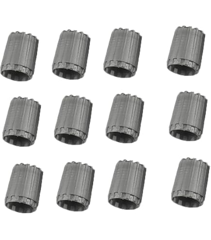 Bouchons Valve Pneu Avec Joint Torique - Lot De 10 Gris Pour Voiture, Moto, Vélo