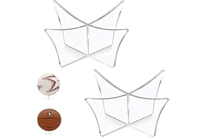 CZLINODUMMX 2 Stücke Ball Ständer Display, Ballständer Transparent Basketball, Ballständer Display Acrylständer, Transparent Ballständer, Aufbewahrungsregale Für Souvenirs, Dekorationen, Verschiedene Sportbälle.