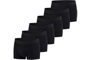 JACK & JONES Boxershorts Herren 6er Pack Basic Trunks Boxer Stretch Unterhosen Unterwäsche Retroshorts Set Baumwolle Schwarz Rot Grün Blau Grau S M L XL XXL 3XL