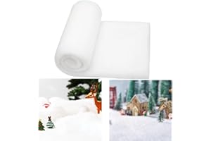 Diketone Kunstschnee,240 * 80cm Kunstschnee Dekoschnee，Flauschig, Weich und Schneeweiß Künstliche Schneedecken Deko Wohnzimmer,Weihnachten Gefälschte Schnee Deko Weihnachtsbaum