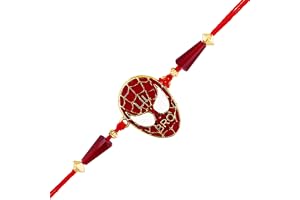 Mahi Meenakari Work Super Rakshabandhan Rakhi for Super Brother, Bhatija, Boy, Kids (PARA1100738PR)