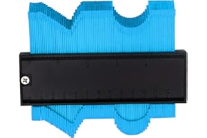 SAMTEK Contour Gauge Profile Tool – Laminate Flooring Tools for Carpets, Tiles, Flower Strips – DIY Profile Gauge Duplicator Tool for Measuring, Marking, Duplicating and Installing (12cm/5inch, Blue)