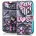 Produktbild Saxonia Tasche Samsung Galaxy S3 Hülle Flip Case Schutzhülle Handytasche mit Kartenfach Motiv Love
