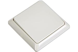 Schneider Electric Elso Taster mit Rahmen und Wippe, Unterputz, 42V/1A, Renovierung, perlweiss, Artikelnummer 506100