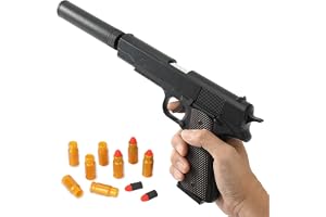 Festivalpistoler, leksak, tillbehör, attrapp för kostym, vuxna och barn för karneval och karneval, pistol som hemlig agent